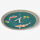 日本のコイ魚 ペーパープレート (アングル)