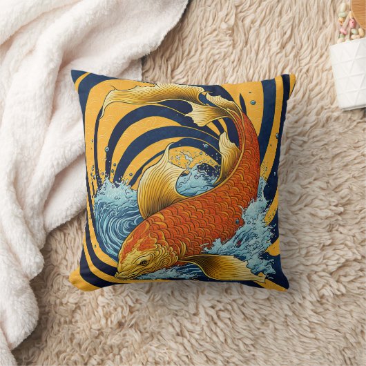 日本のコイ クッション (ブランケット)