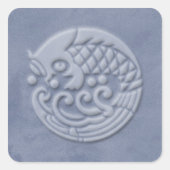 日本のコイ スクエアシール (正面)