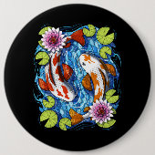 日本のコイ 缶バッジ (正面)