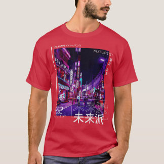 日本のサイバーパンク東京ストリートウェア日本 Tシャツ