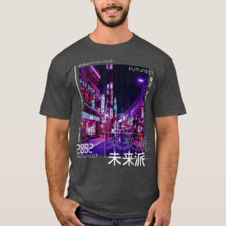 日本のサイバーパンク東京ストリートウェア日本 Tシャツ