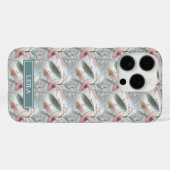 日本のサクラ傘柄モノグラム Case-Mate iPhoneケース (裏面 (横))