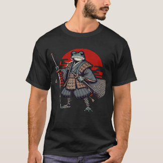 日本のサムライカエル戦士忍者ビンテージ用 Tシャツ
