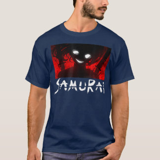 日本のサムライガイスタイルアート忍者侍 Tシャツ