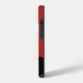 日本のサムライ戦士のシルエット太陽のスマホケース iPhoneケース (左側面)