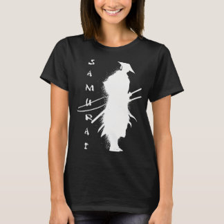 日本のサムライ戦士 刀 切り合う 麦わら帽子 Tシャツ
