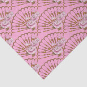 日本のスタイルおもしろいバラピンク 薄葉紙 (詳細)