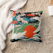 日本のスタイルアート装飾用クッション クッション (ブランケット)