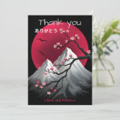 日本のスタイルカスタマイズ可能サンキューカード シーズンカード (スタンド正面)