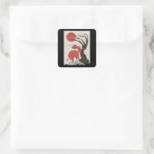 日本のスタイルキツネ スクエアシール (バッグ)