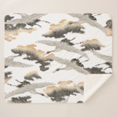 日本のスタイルクレーン:エレガントデザイン。 シェルパブランケット (正面(横))