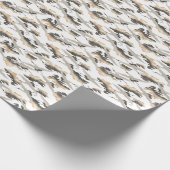 日本のスタイルクレーン:エレガントデザイン。 ラッピングペーパー (角)