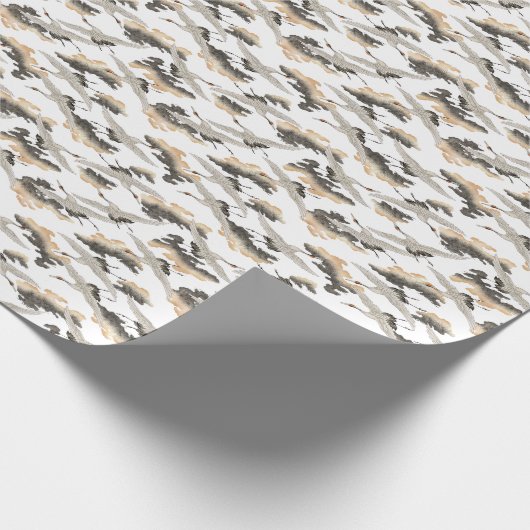 日本のスタイルクレーン:エレガントデザイン。 ラッピングペーパー (角)