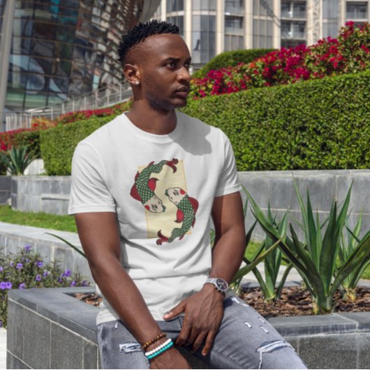 日本のスタイルコイ魚 Tシャツ