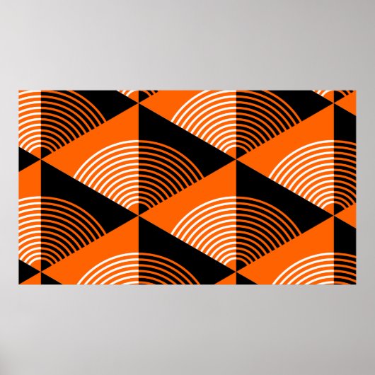 日本のスタイルシームレスパターン(三角形と ポスター (正面)