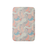 日本のスタイルパターン。イラストレーション。 バスマット (正面縦)