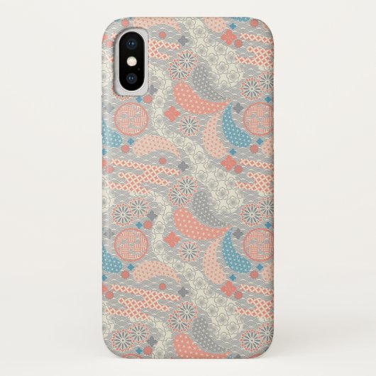 日本のスタイルパターン。イラストレーション。 Case-Mate iPhoneケース (裏面)