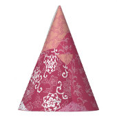 日本のスタイルパッチワークパターンデザイン パーティーハット (左)