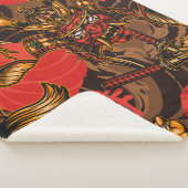 日本のスタイルヴィンテージのシームレスパターン シェルパブランケット (3/4)