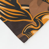 日本のスタイルヴィンテージのシームレスパターン フリースブランケット (角)