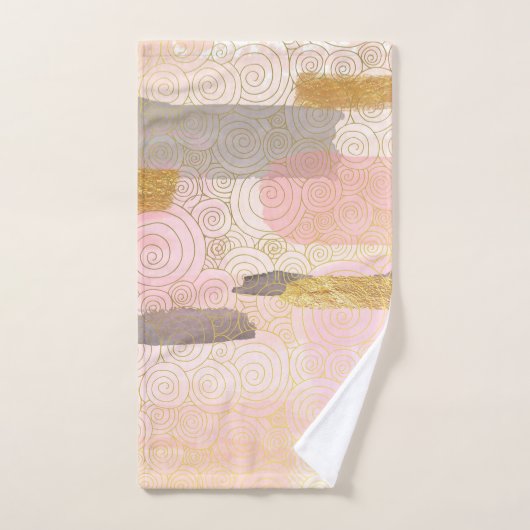 日本のスタイル抽象芸術の波エレガントのアートワーク| バスタオルセット (ハンドタオル)