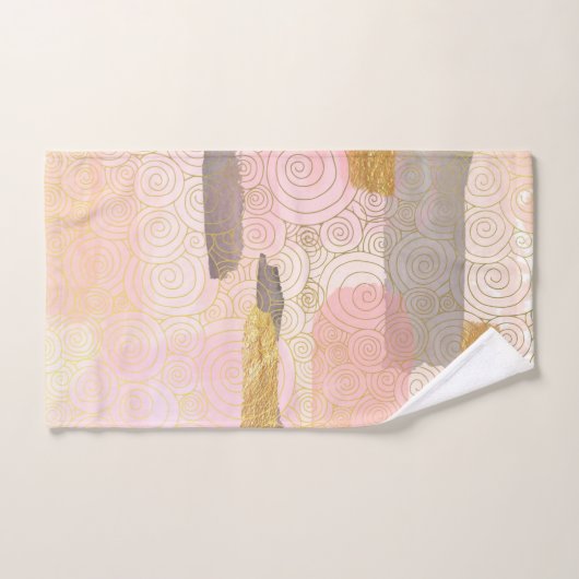 日本のスタイル抽象芸術の波エレガントのアートワーク| バスタオルセット (ハンドタオル)