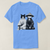 日本のスタイル猫 Tシャツ (デザイン正面)