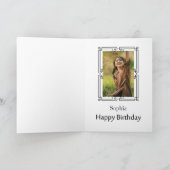 日本のスタイル誕生日 カード (内部)