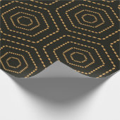 日本のスタイル金無地模様背景  ラッピングペーパー (角)