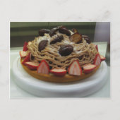 日本のスパゲッティ & いちごのケーキ ポストカード (正面)