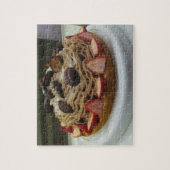 日本のスパゲッティ & イチゴのケーキ ジグソーパズル (縦)