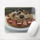 日本のスパゲッティ & イチゴのケーキ マウスパッド (マウス)