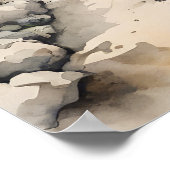 日本のスピッツ – ドッグアートプリント ポスター (角)