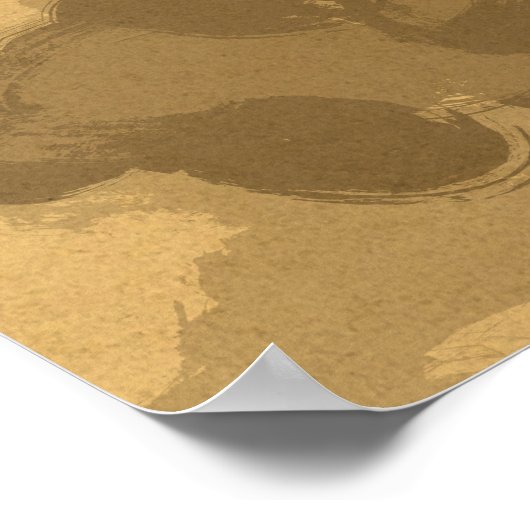 日本のタイガー浮世絵スタイル ポスター (角)