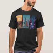 日本のタイムライン トリプティク Tシャツ (正面)