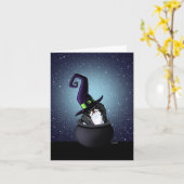 日本のチンウィッチハロウィーン カード (黄色い花)