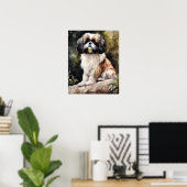 日本のチンドッグアートプリントポスター ポスター (ホームオフィス)