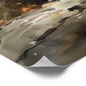 日本のチンドッグアートプリントポスター ポスター (角)