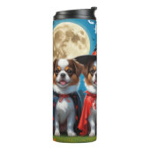 日本のチンドッグズカボチャハロウィンおもしろい タンブラー (回転左)