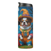 日本のチンドッグズカボチャハロウィンおもしろい タンブラー (回転右)