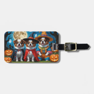日本のチンドッグズカボチャハロウィンおもしろい ラゲッジタグ