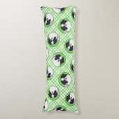 日本のチンパピーの絵を描オリジナルペットドッグアート ボディピロー (正面縦)