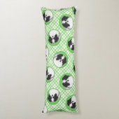 日本のチンパピーの絵を描オリジナルペットドッグアート ボディピロー (裏面 (縦))