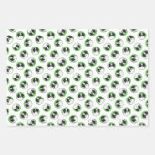 日本のチンパピーの絵を描オリジナルペットドッグアート ラッピングペーパーシート (正面2)