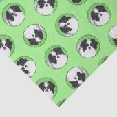 日本のチンパピーの絵を描オリジナルペットドッグアート 薄葉紙 (詳細)