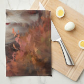 日本のチン紅葉秋インスパイア キッチンタオル (四つ折り)