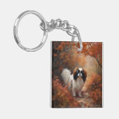 日本のチン紅葉秋インスパイア キーホルダー (正面左)