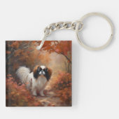 日本のチン紅葉秋インスパイア キーホルダー (裏面)