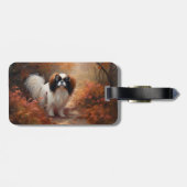 日本のチン紅葉秋インスパイア ラゲッジタグ (裏面横)